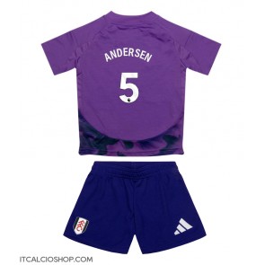 Fulham Joachim Andersen #5 Terza Maglia Bambino 2024-25 Manica Corta (+ Pantaloni corti)